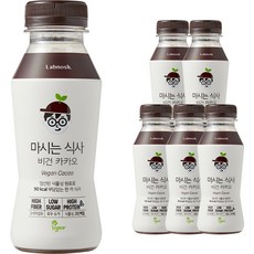 Labnosh 低糖植物性蛋白奶昔粉隨身瓶 可可口味, 240ml, 6瓶
