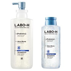 라보에이치 두피강화 클리닉 쿨링앤노세범 탈모증상완화 샴푸 400ml + 180ml 세트, 1개