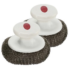 NEXCLEANS 舞水痕 不銹鋼刷, 爐具專用, 超強去汙力, 耐用不易生鏽, 2個, 1個