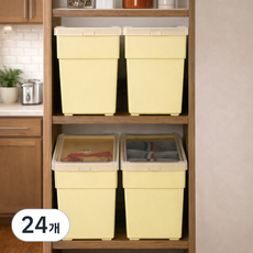 아이리스 채움 정리함 BU-200, 옐로우, 24개
