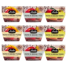 Anela 鮮果泥3款組, 芒果口味 + 香蕉口味 + 蘋果水梨口味, 600g, 3組