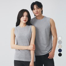 캐럿 남녀공용 통기성 민소매 티셔츠 5컬러