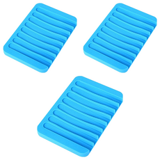 minono 米諾諾 快速排水矽膠香皂盒 顏色隨機, 3個