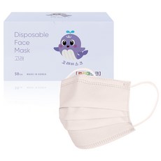 고래마스크 중형, 50개입, 1개, 데이지