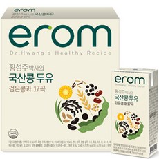 이롬 황성주 박사의 국산콩 두유 검은콩과 17곡, 190ml, 16개