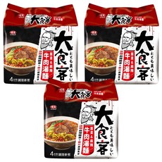 味王 大食客 酸菜麻辣牛肉湯麵 93g, 12包