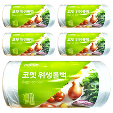 comet 捲筒型食物保鮮袋, S(17 x 25cm), 1000張, 5個