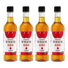 KOKUMORI 穀盛 果然好喝蘋果酢, 360ml, 4瓶