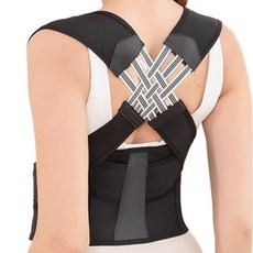 Celliving 成人肩腰姿勢矯正帶 黑色, 1個