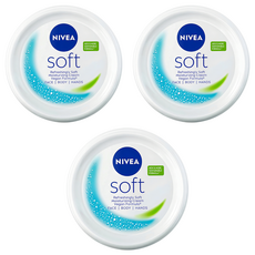 NIVEA 妮維雅 台灣公司貨 輕柔潤膚霜, 200ml, 3罐
