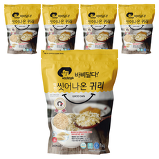 엉클탁 바비달다 씻어나온 귀리, 1kg, 5개