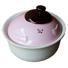 小畫家 1合陶鍋 高8cm 總高14cm 滿水量780c.c 產地日本, 17.5cm, 1個