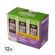 풀무원 프로틴 밸런스 로우슈거 초코, 190ml, 12개