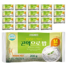 자연다움 곤약으로 밥, 200g, 20개