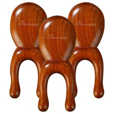 떼루와 U型曲線基本款刮痧按摩梳, 單一顏色, 3個