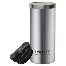 PERFECT 理想 極緻316真空雙蓋咖啡杯 450cc, 銀色, 1個