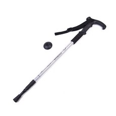 마메 등산용 3단 지팡이, 실버, 1개