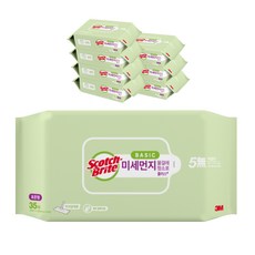 3M Scotch-Brite 百利 標準型基礎灰塵濕拖巾35抽, 8包