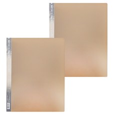 SUANDER 雙德文具 金屬色系資料簿 A4 60入, 黃色, 2本