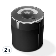 빈테리어 컬러 방수 휴지걸이, 블랙, 2개