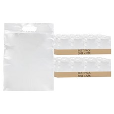 BEST PACK PE拉鍊塑膠購物袋 20號, 透明, 100個