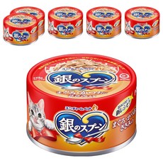 유니참긴노스푼 고양이 캔 습식 간식, 혼합맛(참치/가다랑어/닭가슴맛), 70g, 6개