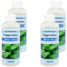 더허브샵 페퍼민트 마사지 미용소금, 페퍼민트 008520, 4개