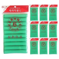 三和美工 陶瓷燙髮捲 6號 10p, 單一顏色, 10個