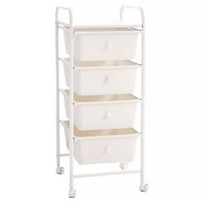 ikloo 宜酷屋 四層收納抽屜車, 白色, 4層