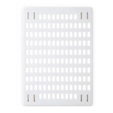 免打孔家用洞洞板置物架8件套, PS材質，承重5KG, 白色, 1組