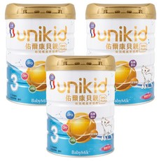 BabyMik 佑爾康貝親 幼兒成長羊奶粉 OPO PLUS 3號 1-3歲, 800g, 3罐