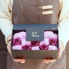 블뤼엔 비누꽃 반전 플라워 용돈박스, 퍼플, 1개