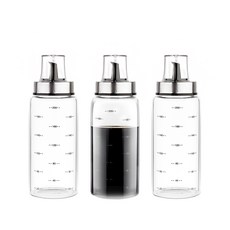 Ganpather耐熱玻璃油瓶, 200ml, 3個
