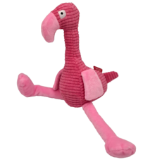 AmyCarol 長腳丫系列玩偶, 火烈鳥, 動物樂園系列, 短毛絨PP棉, 台灣出貨, 1個, 35x15x7cm