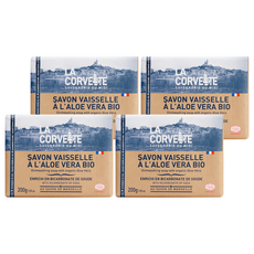 LA CORVETTE 法釩馬賽莊園 馬賽洗碗皂 蘆薈護手配方 200g, 4個