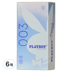 플레이보이 003 울트라씬 극초박형 콘돔, 6개, 10개입