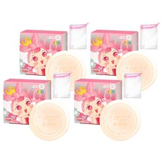 Pink Princess Pinky Kids 多合一洗髮皂和弱酸性沐浴露, 100g, 4個