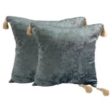 J&N 艾爾絲絨抱枕 Set 填充棉, 藍色, 1組