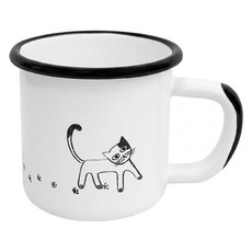 LifeShopping 可愛貓咪琺瑯杯 250ml, 可愛貓咪, 1個