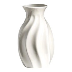 空氣選物 螺旋陶瓷花瓶, 9 x 9 x 16cm, 白色