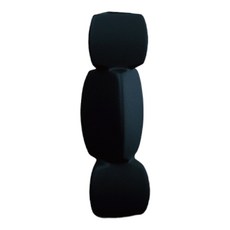 空氣選物 堆疊方塊陶瓷花瓶 黑色, 20.5 x 4.5 x 4.5cm