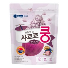 BEBECOOK 智慧媽媽初食米米泡芙 6個月以上適用, 紫番薯, 23g, 1包