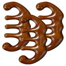 떼루와 두피 얼굴 괄사 마사지 빗 다섯손가락 디자인, 3개