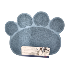 Pets City 寵物用落砂墊,藍色,有效減少貓砂帶出,柔軟材質呵護貓咪肉墊, 1個