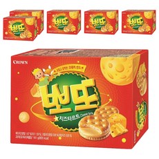 크라운 뽀또 치즈타르트 샌드, 161g, 6개
