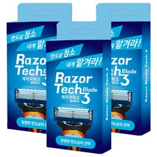 激光技術刀片剃須刀清潔劑, 3組, 1入