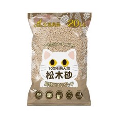 Catfeet 崩解型天然松木砂, 20LB, 無毒低粉塵, 超強吸收力, 原味, 1包