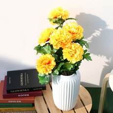 조아트 조화 7대 대국 꽃다발, 옐로우, 1개