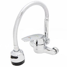 水龍頭 E젠 鑄造廚房蛇管金屬水槽水龍頭, 1個