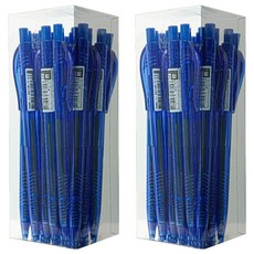 TOWO 東文 減塑中油筆 藍色 24入, 2盒